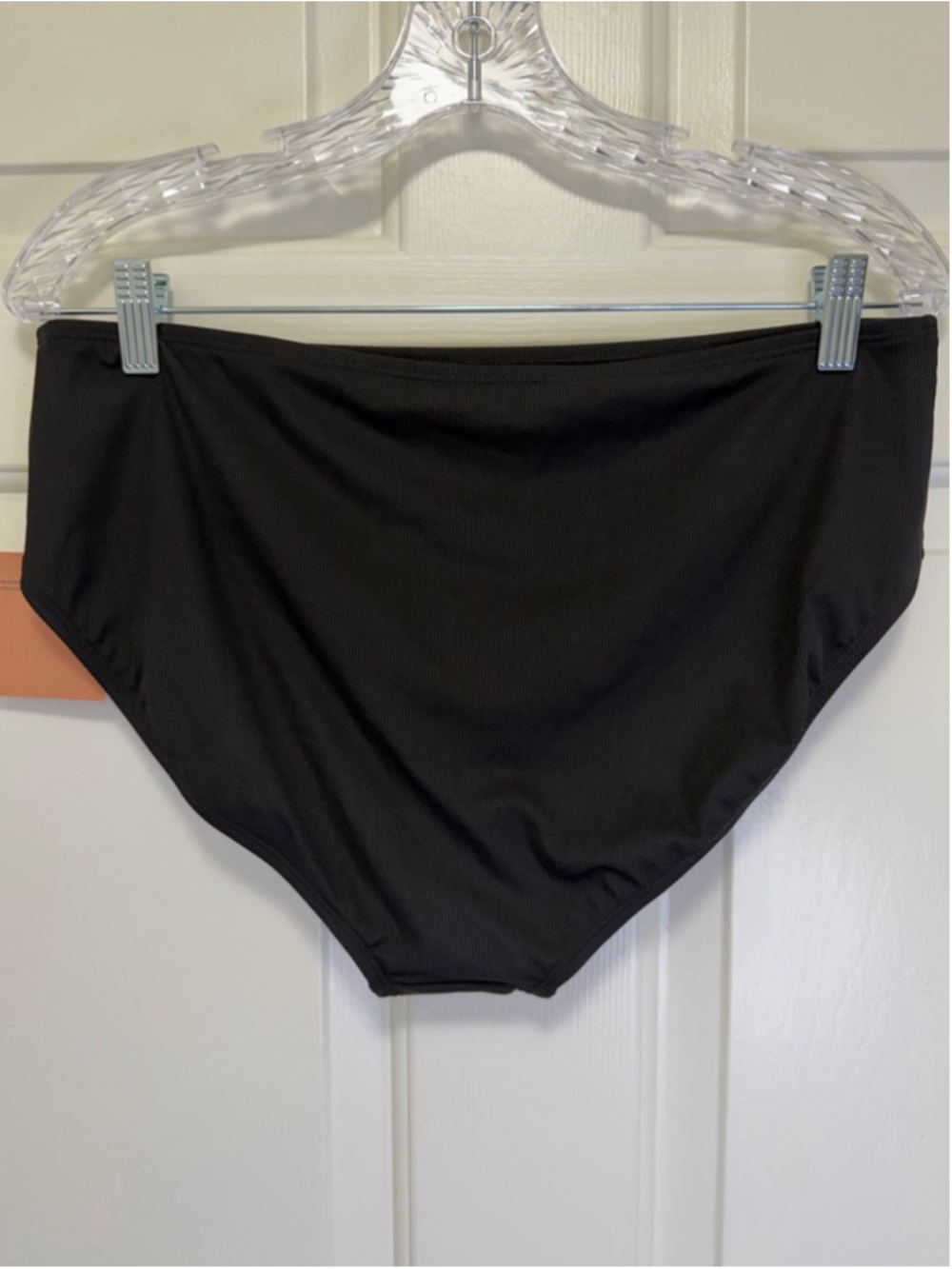 Shade & Shore Black Ribbed Curvy Fit Bikini Bottom XL NWT - Picture 3 of 7